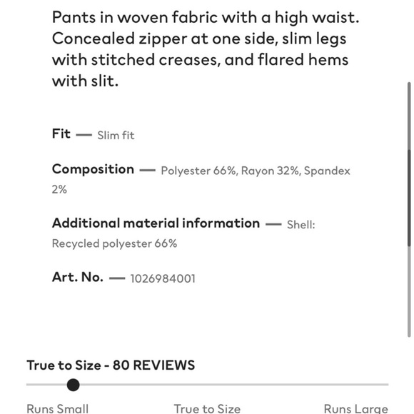 H&M split hem flare trousers - Picture 4 of 10